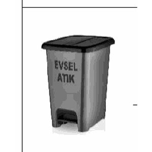 Slim Pedallı Evsel Atık Çöp Kovası Ceymop Pro