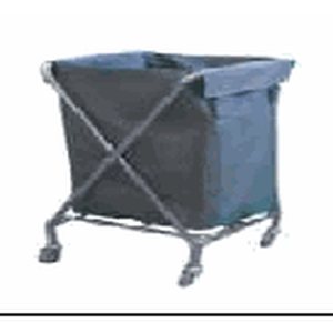 Tek Bölmeli Çöp/çamaşır Toplama Arabası Krom